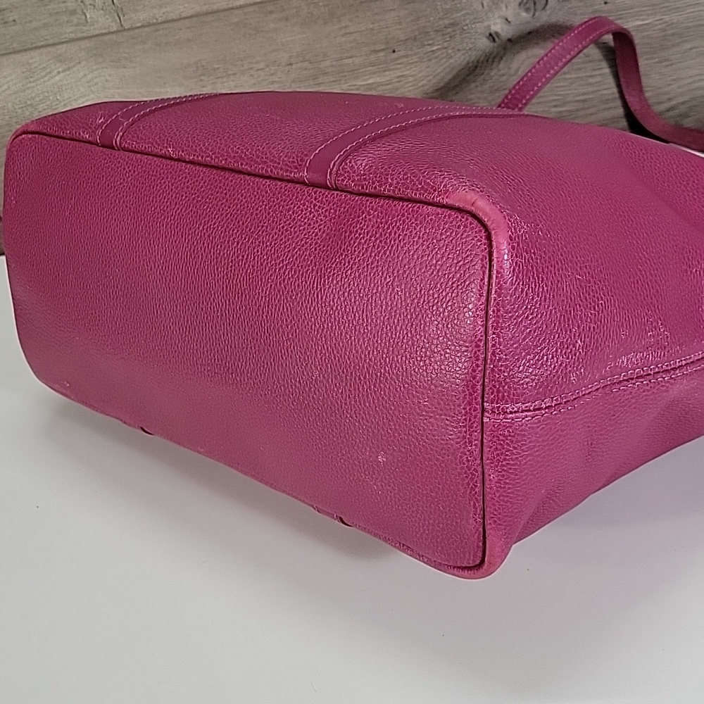 Longchamp Pink Pebbled Leather Tote - Picture 8 of 16